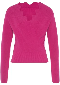 Strandmode|Pullover|LASCANA Strickpullover fuchsia