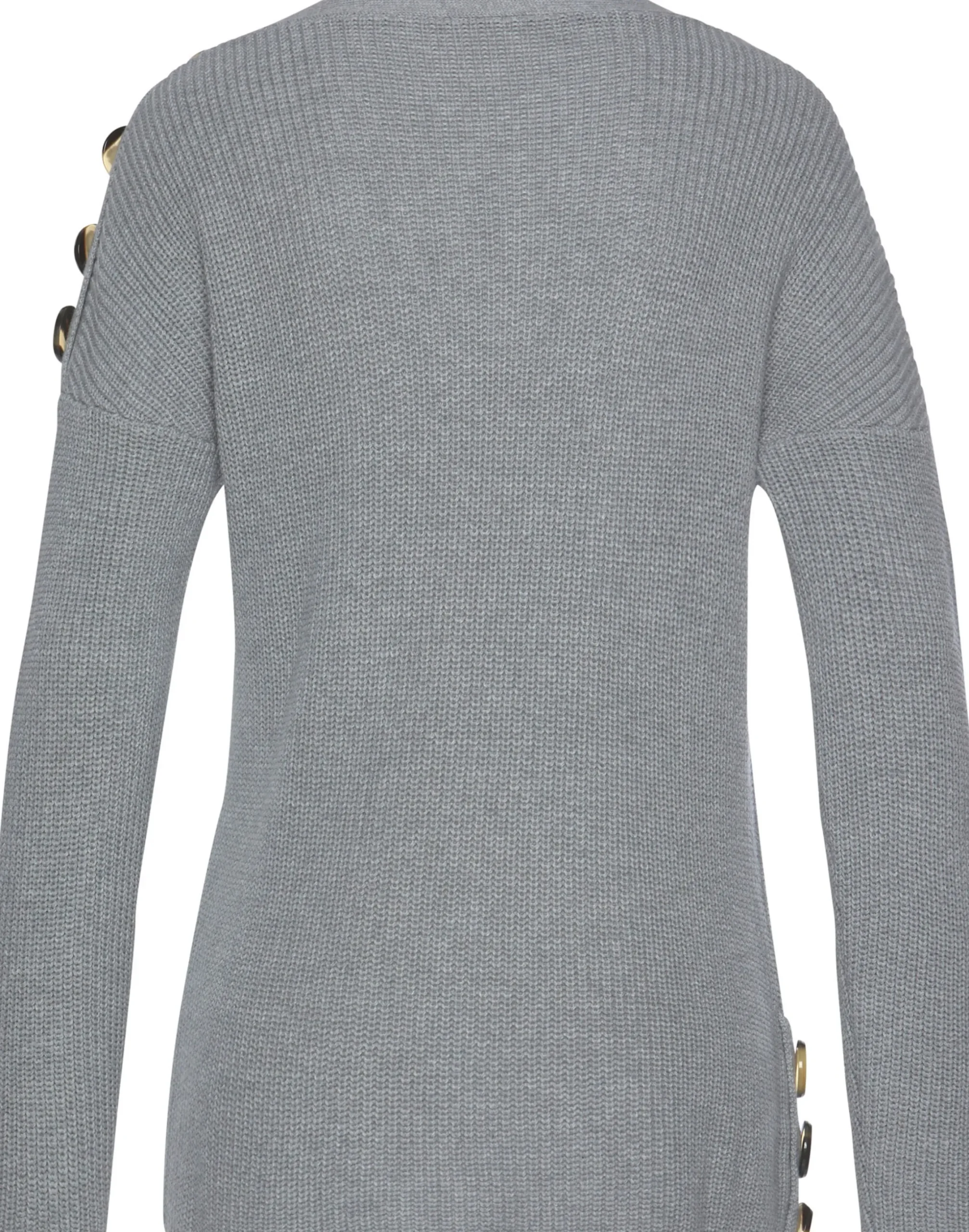 Pullover|LASCANA Strickpullover hellgrau-meliert