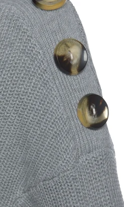 Pullover|LASCANA Strickpullover hellgrau-meliert