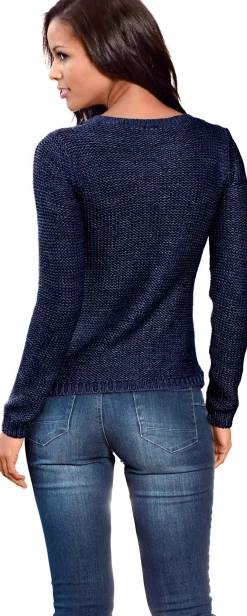 Pullover|heine Strickpullover in asymmetrischer Form blau