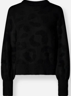Pullover|heine Strickpullover mit Ballon-Ärmel schwarz
