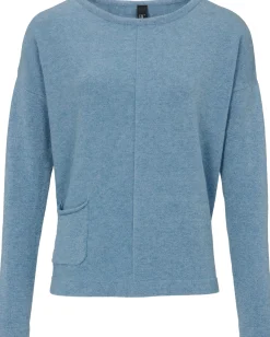 Pullover|heine Strickpullover mit Effektgarn bleu