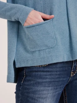 Pullover|heine Strickpullover mit Effektgarn bleu