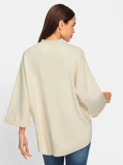 Pullover|heine Strickpullover mit Kelchkragen champagner