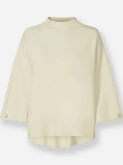 Pullover|heine Strickpullover mit Kelchkragen champagner