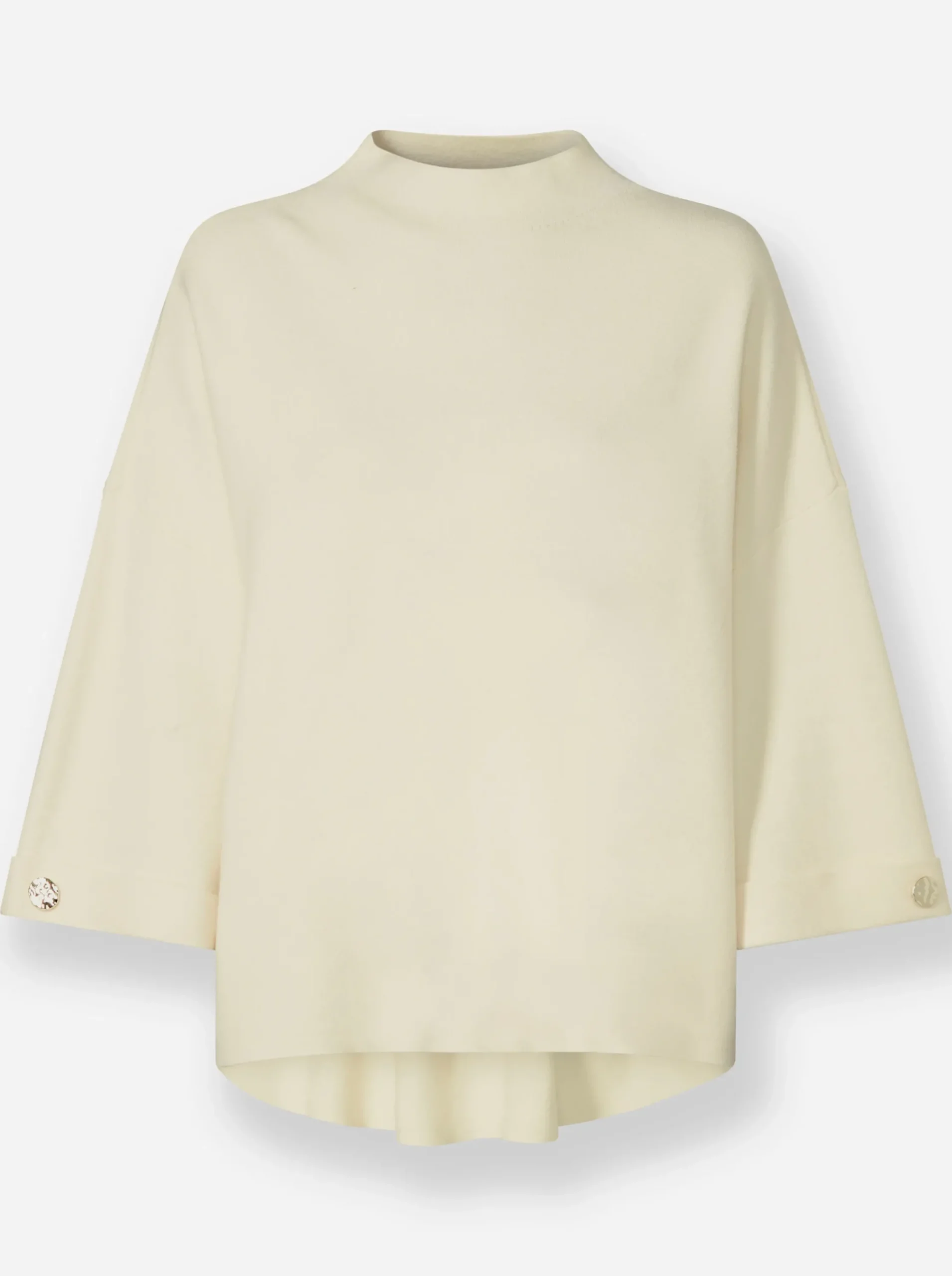 Pullover|heine Strickpullover mit Kelchkragen champagner