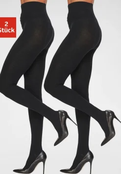 Strümpfe & Socken|Strandmode|Lavana Strickstrumpfhose schwarz