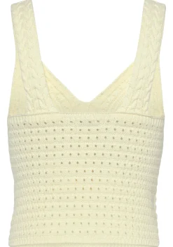 Shirts|LASCANA Stricktop creme