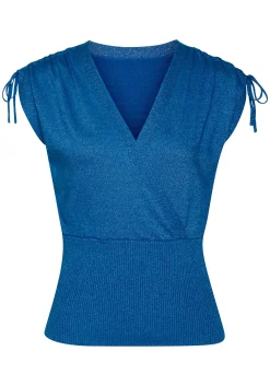 Strandmode|Shirts|LASCANA Stricktop blau