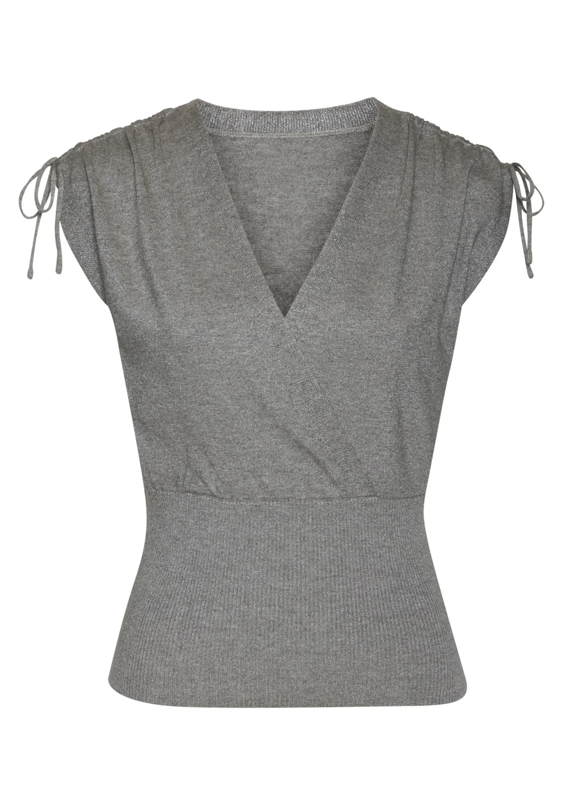 Strandmode|LASCANA Stricktop grau