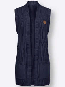 Jacken| Strickweste marine