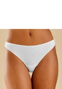 Unterhosen|petite fleur String blau+mandarine+weiß