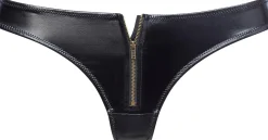 Unterhosen|petite fleur gold String schwarz