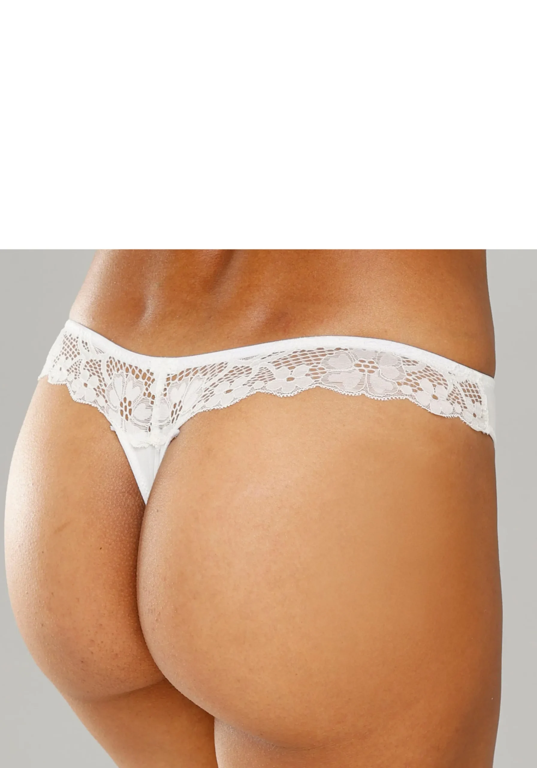 Unterhosen|petite fleur String pfirsich+mint+creme