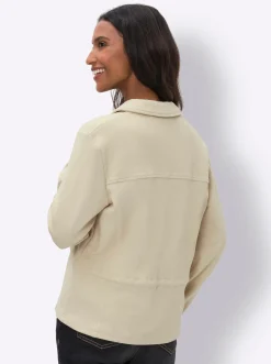 Blazer|heine Sweatblazer sand