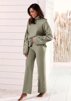 Strandmode|Elbsand Sweater olivmeliert