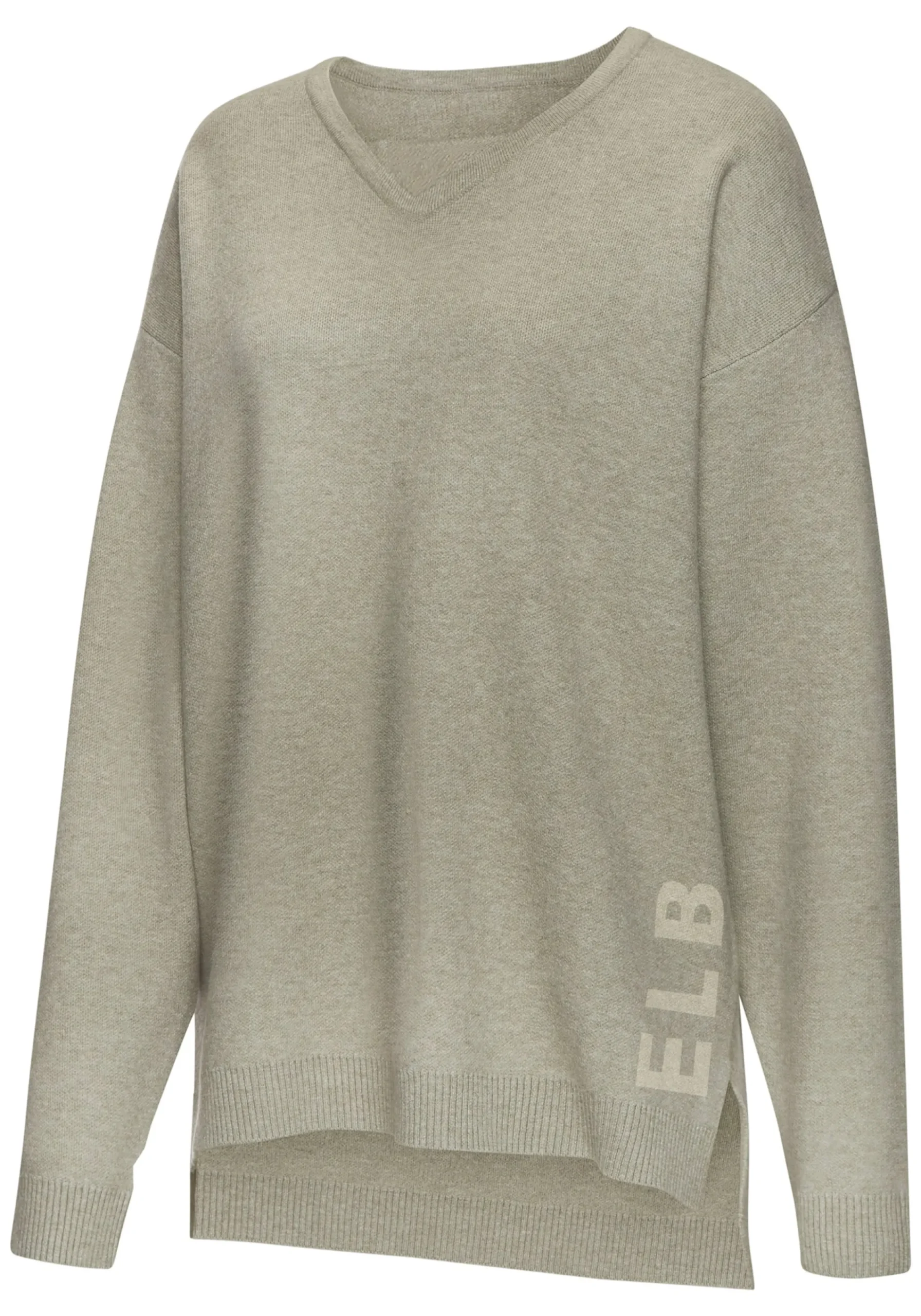 Strandmode|Pullover|Elbsand Sweater olivmeliert