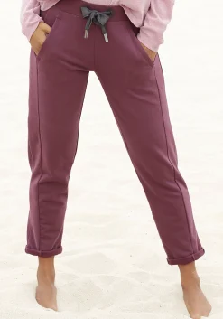 Strandmode|Elbsand Sweathose aubergine