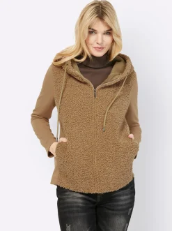 Homewear|heine Sweatjacke camel