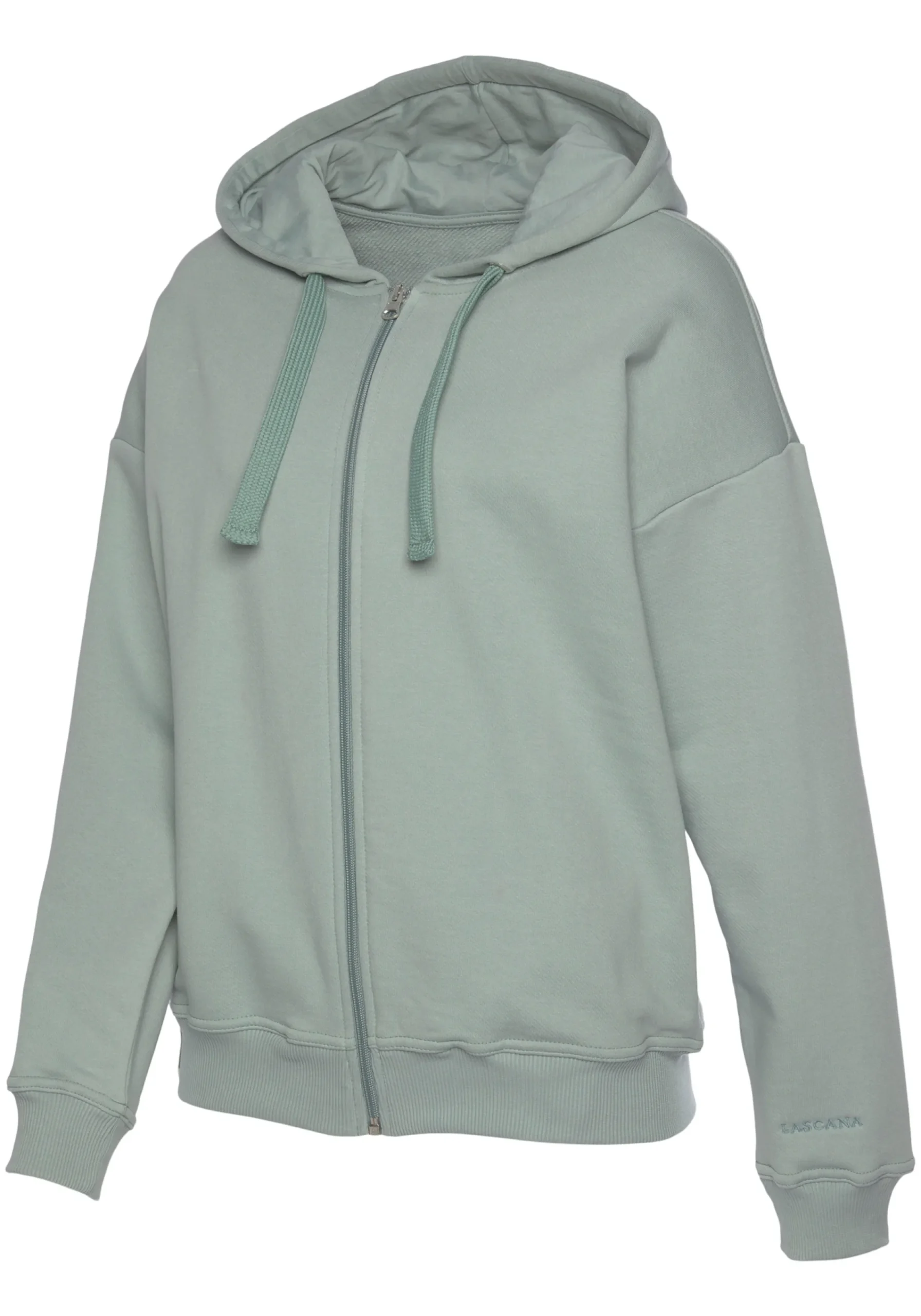 Jacken|LASCANA Sweatjacke salbeigrün