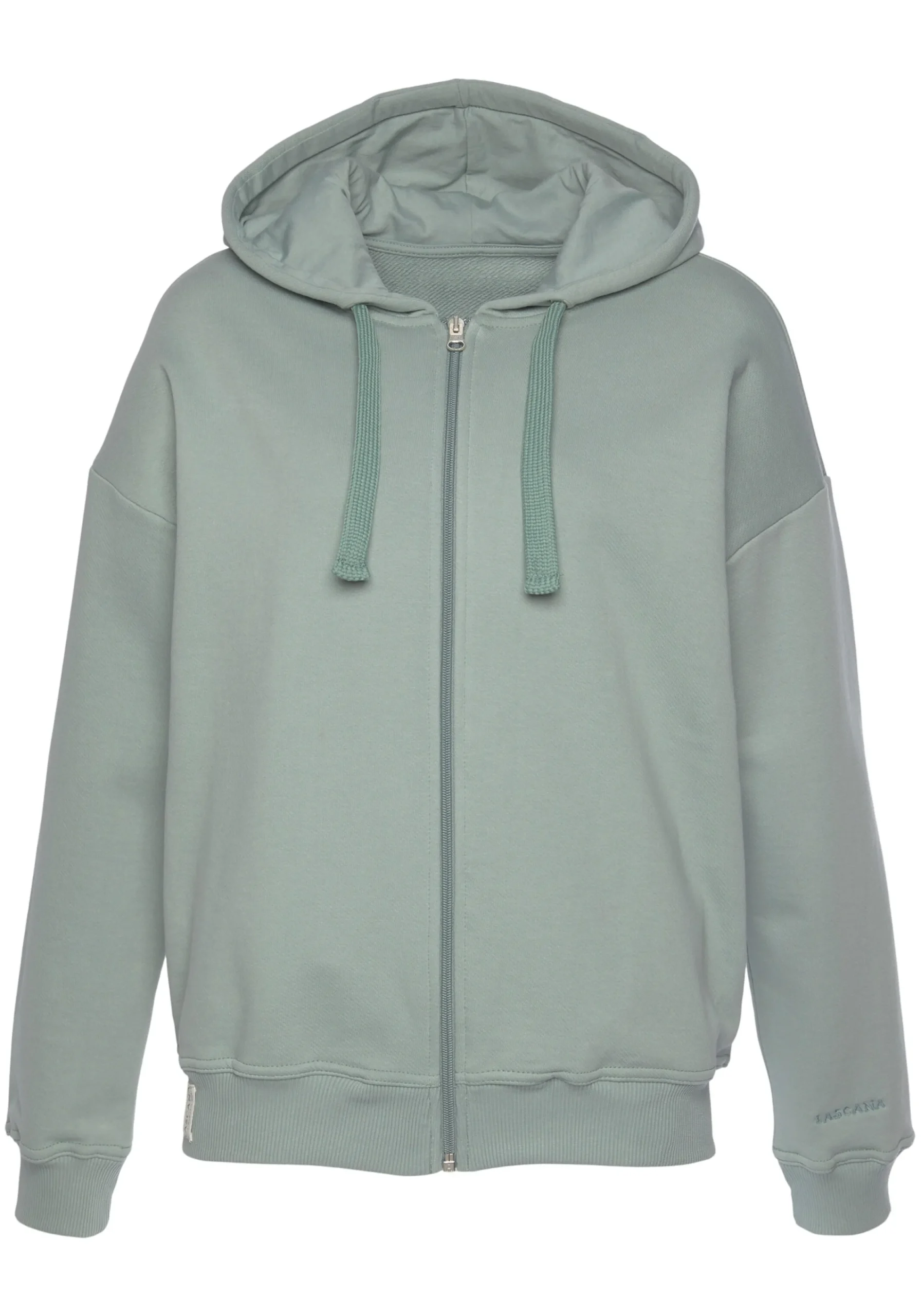 Jacken|LASCANA Sweatjacke salbeigrün