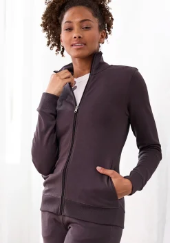 Jacken| Sweatjacke stone