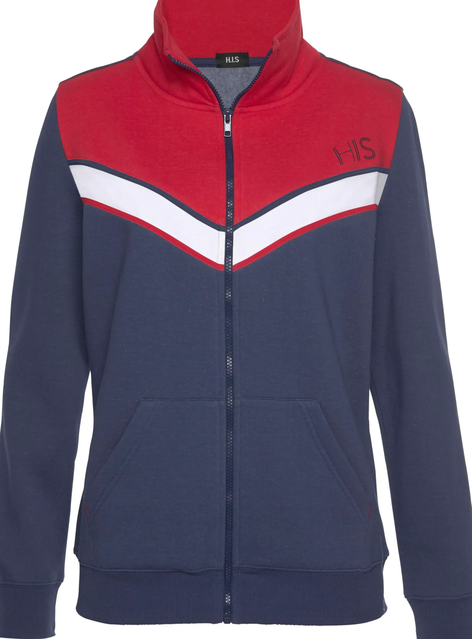Homewear|H.I.S Sweatjacke navy-marine-rot