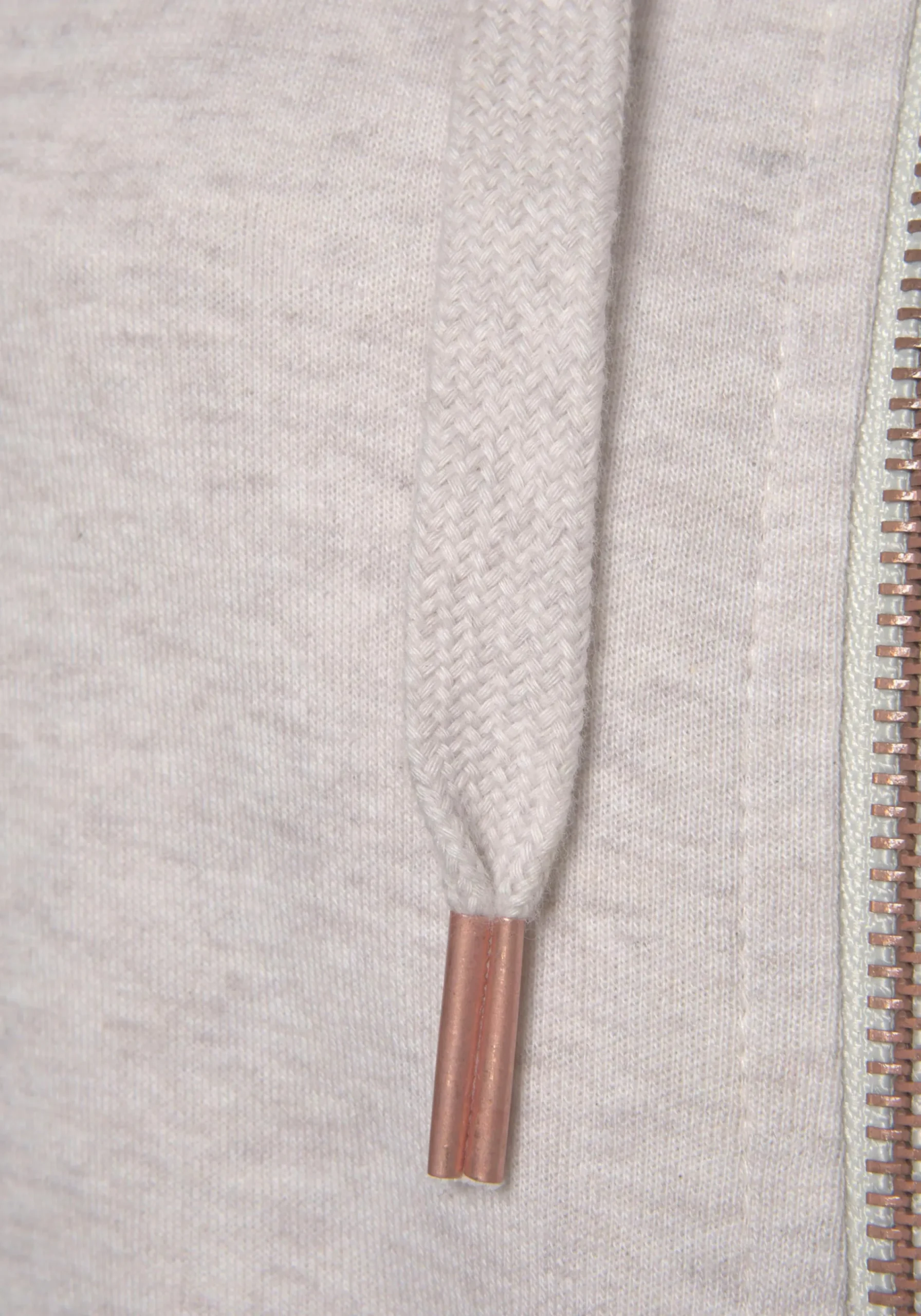 Jacken| Sweatjacke beige-meliert