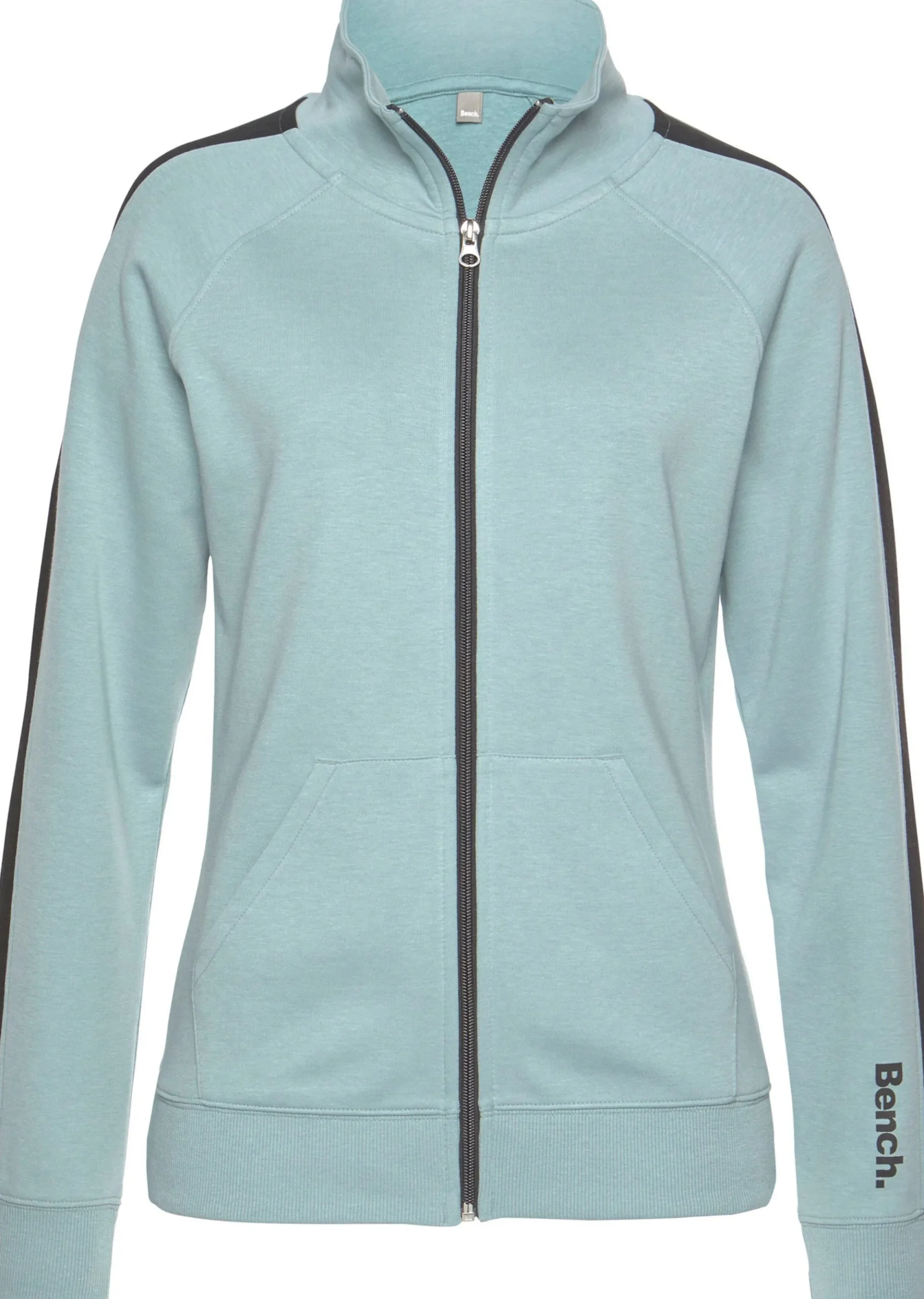 Homewear|Jacken| Sweatjacke mint-schwarz