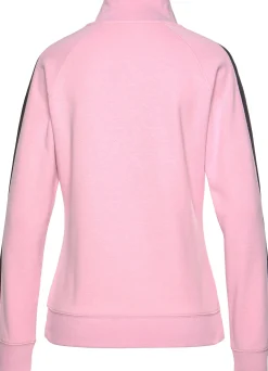 Homewear|Homewear| Sweatjacke rosa-schwarz