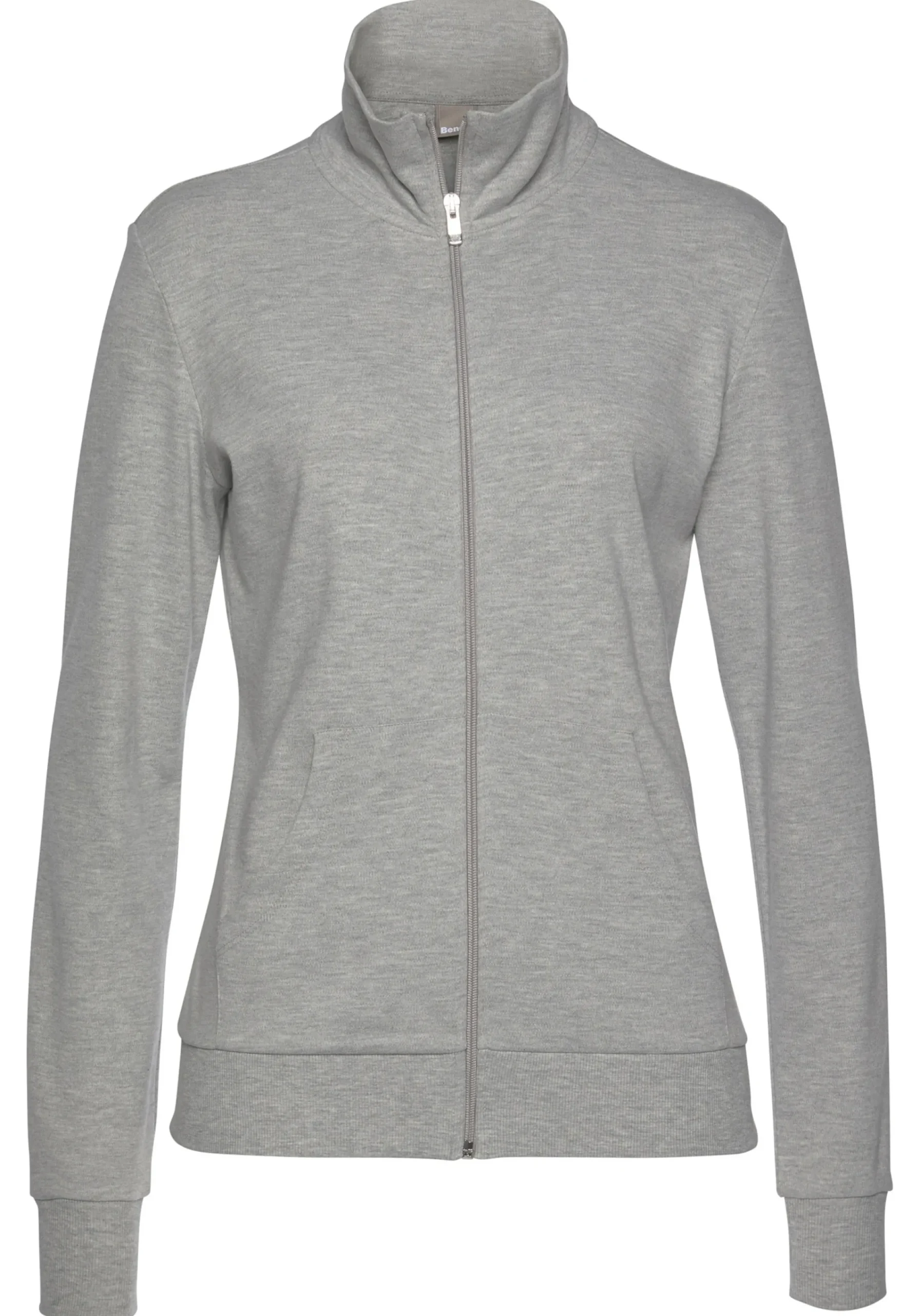 Jacken| Sweatjacke hellgrau-melange