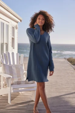 Homewear|s.Oliver Sweatkleid petrol