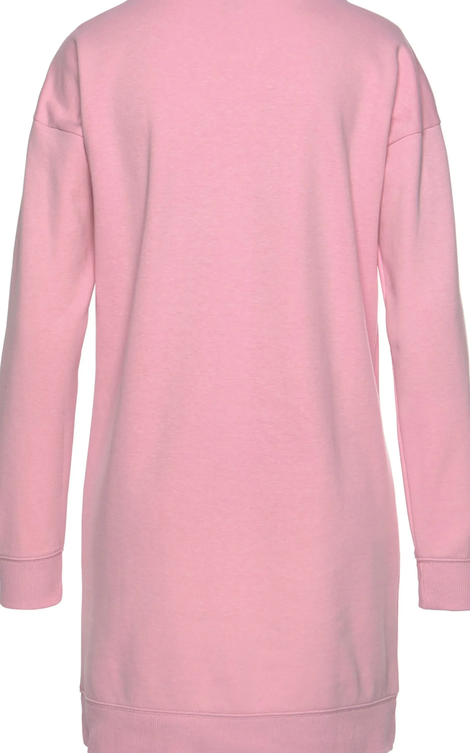 Homewear|Homewear| Sweatkleid rosa-schwarz