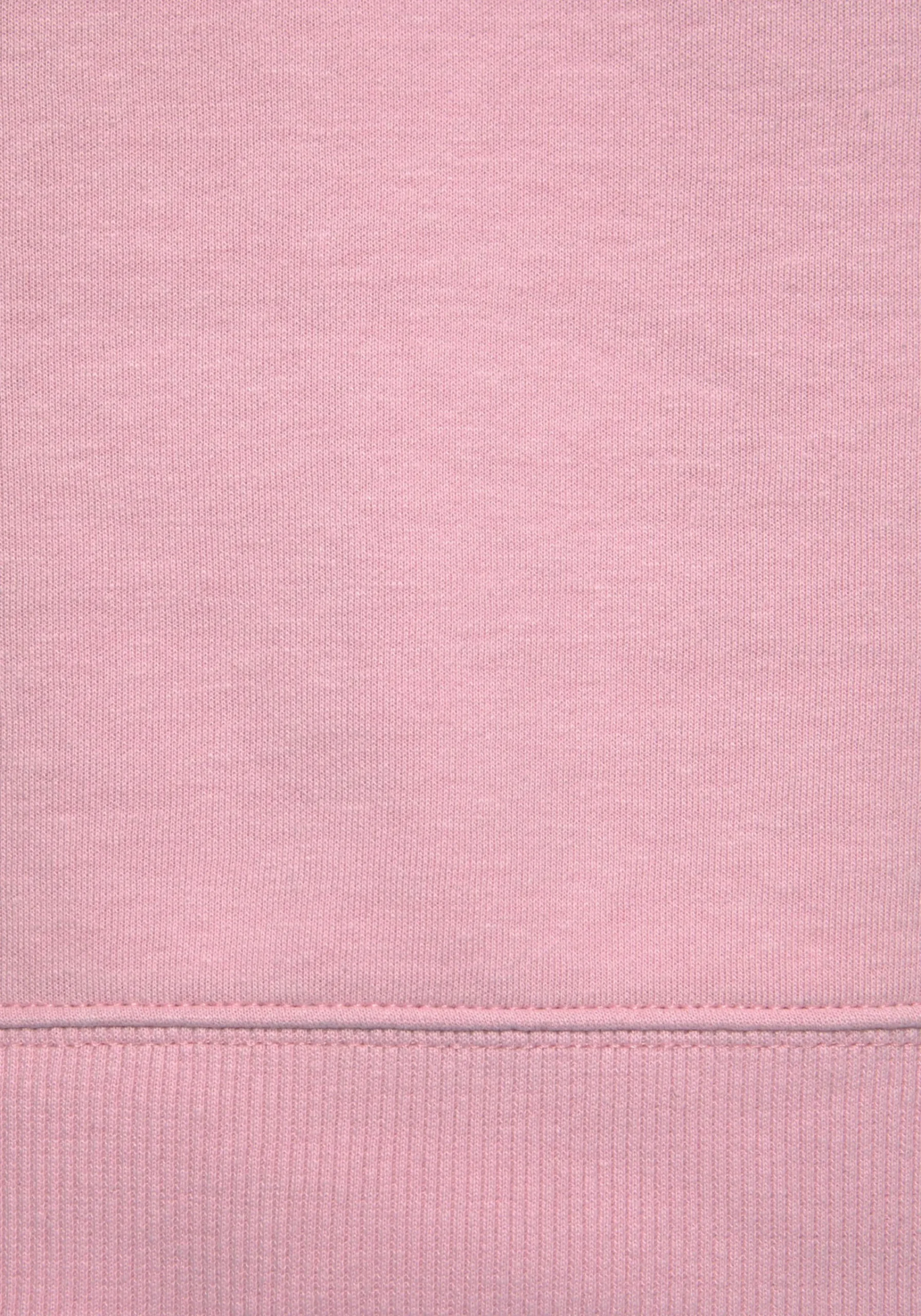 Homewear|Homewear| Sweatkleid rosa-schwarz
