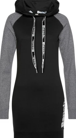 Kleider| Sweatkleid anthrazit-schwarz