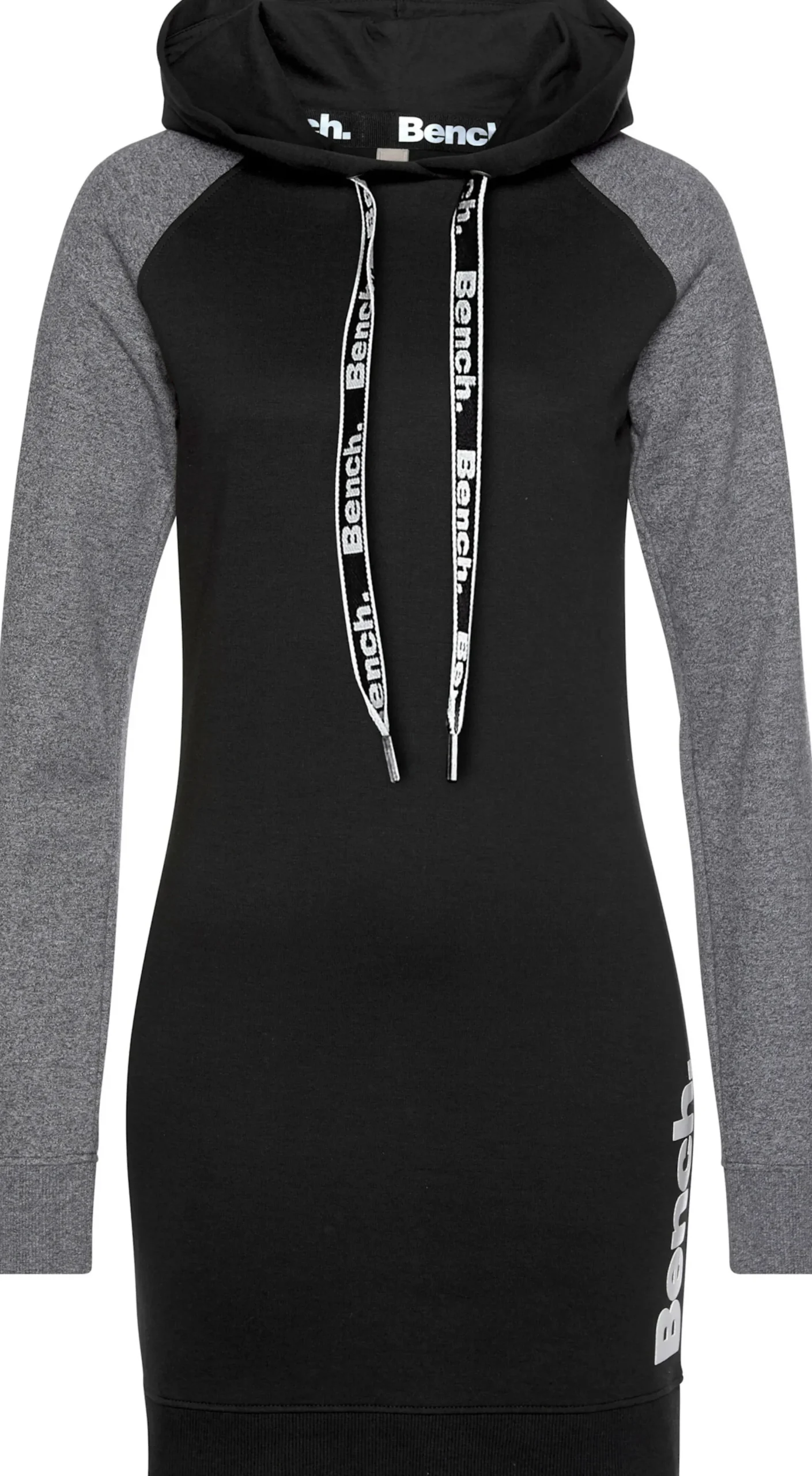 Kleider| Sweatkleid anthrazit-schwarz