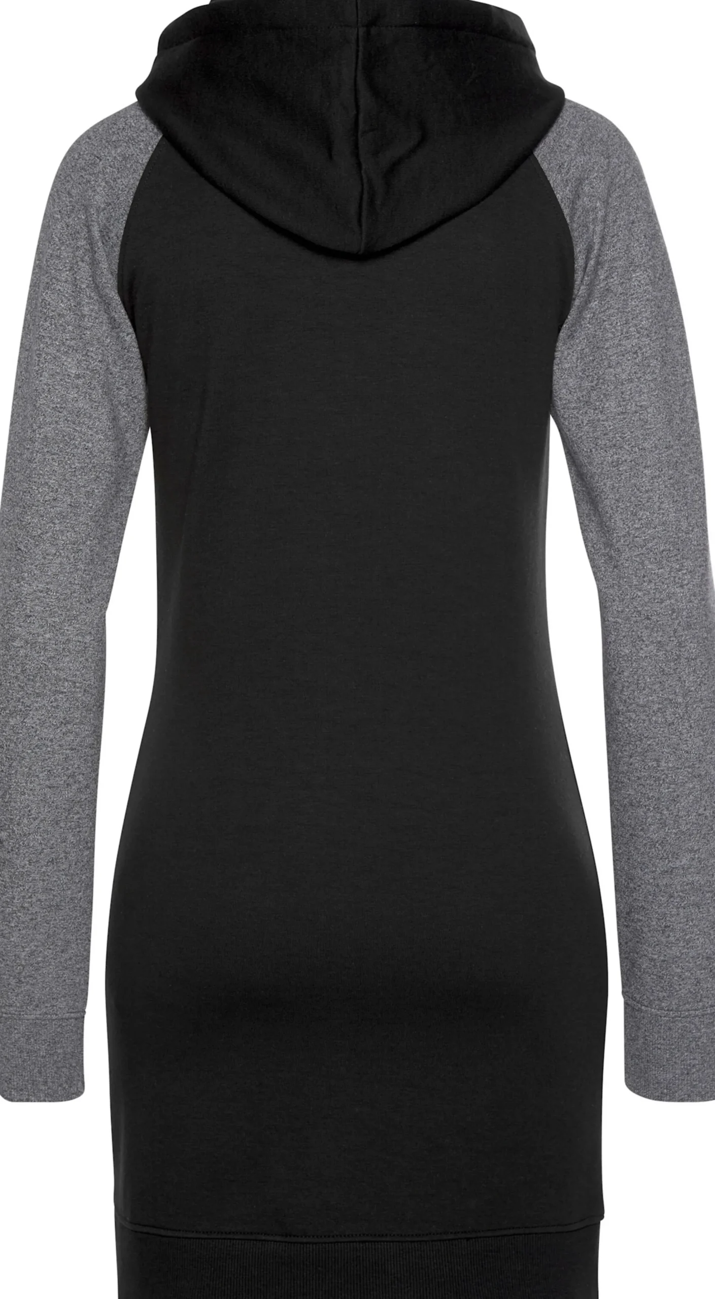 Kleider| Sweatkleid anthrazit-schwarz