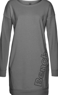 Kleider| Sweatkleid anthrazit-schwarz