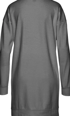 Kleider| Sweatkleid anthrazit-schwarz