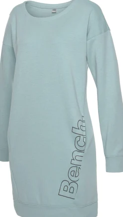 Homewear|Homewear| Sweatkleid mint-schwarz