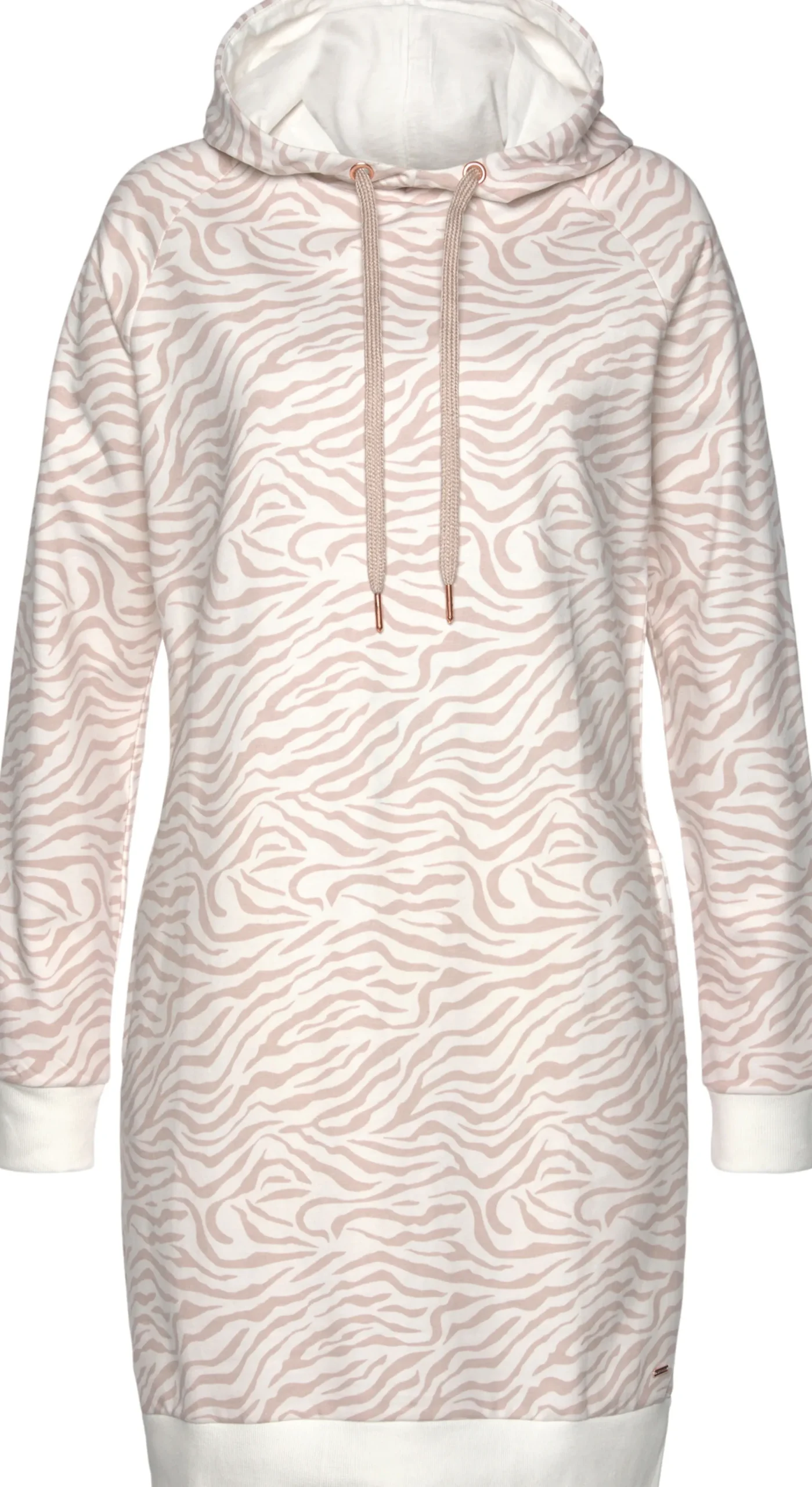 Kleider|LASCANA Sweatkleid nougat-beige