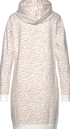 Kleider|LASCANA Sweatkleid nougat-beige