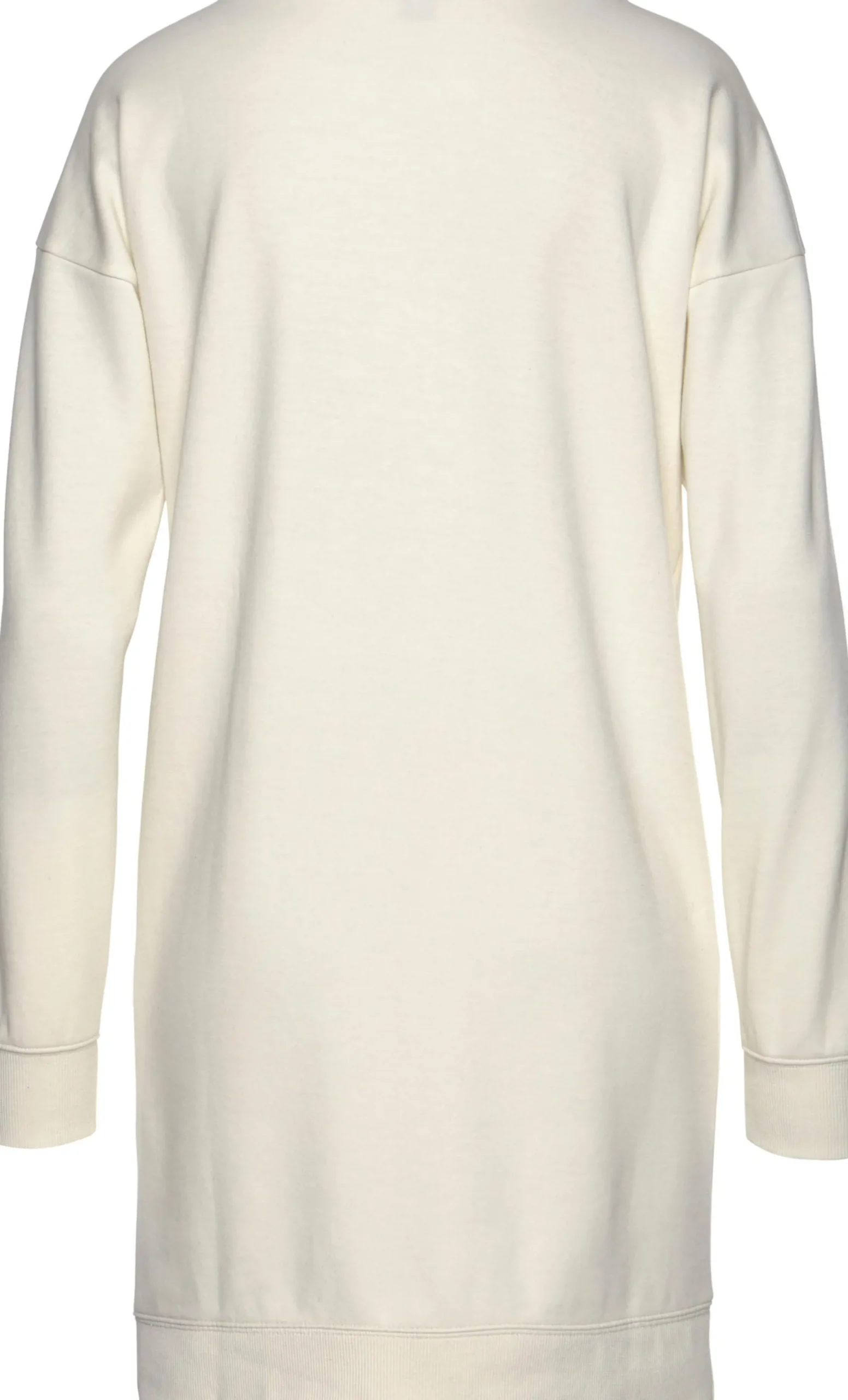 Homewear|Kleider| Sweatkleid ecru-schwarz