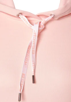 Homewear|Kleider| Sweatkleid weiß-rosa