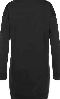 Kleider| Sweatkleid schwarz-weiß