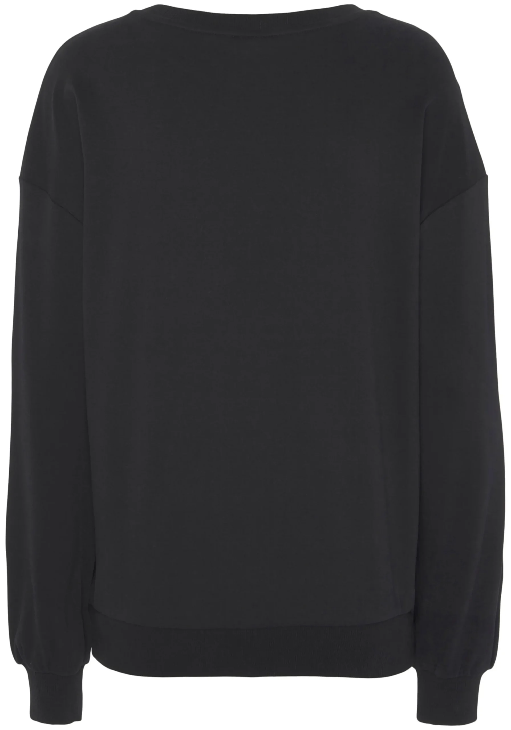 Pullover|Shirts|LASCANA Sweatshirt schwarz