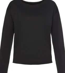 Pullover|Shirts|LASCANA Sweatshirt schwarz