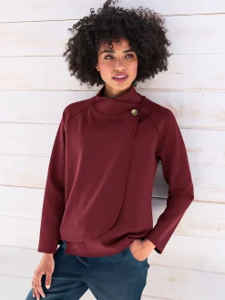 Shirts|heine Sweatshirt dunkelrot