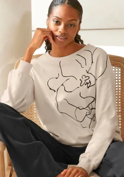 Pullover|LASCANA Sweatshirt creme