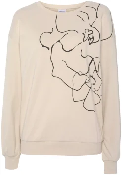 Pullover|LASCANA Sweatshirt creme